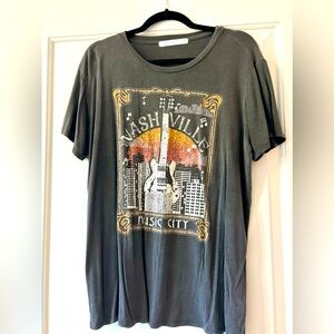 Women’s draped jersey T-shirt - XL